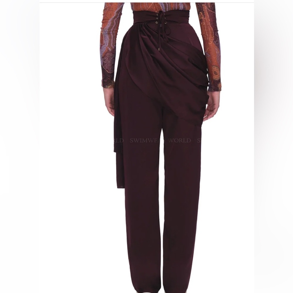 NWT Andrea Iyamah Berry Loti Pants - Picture 3 of 16